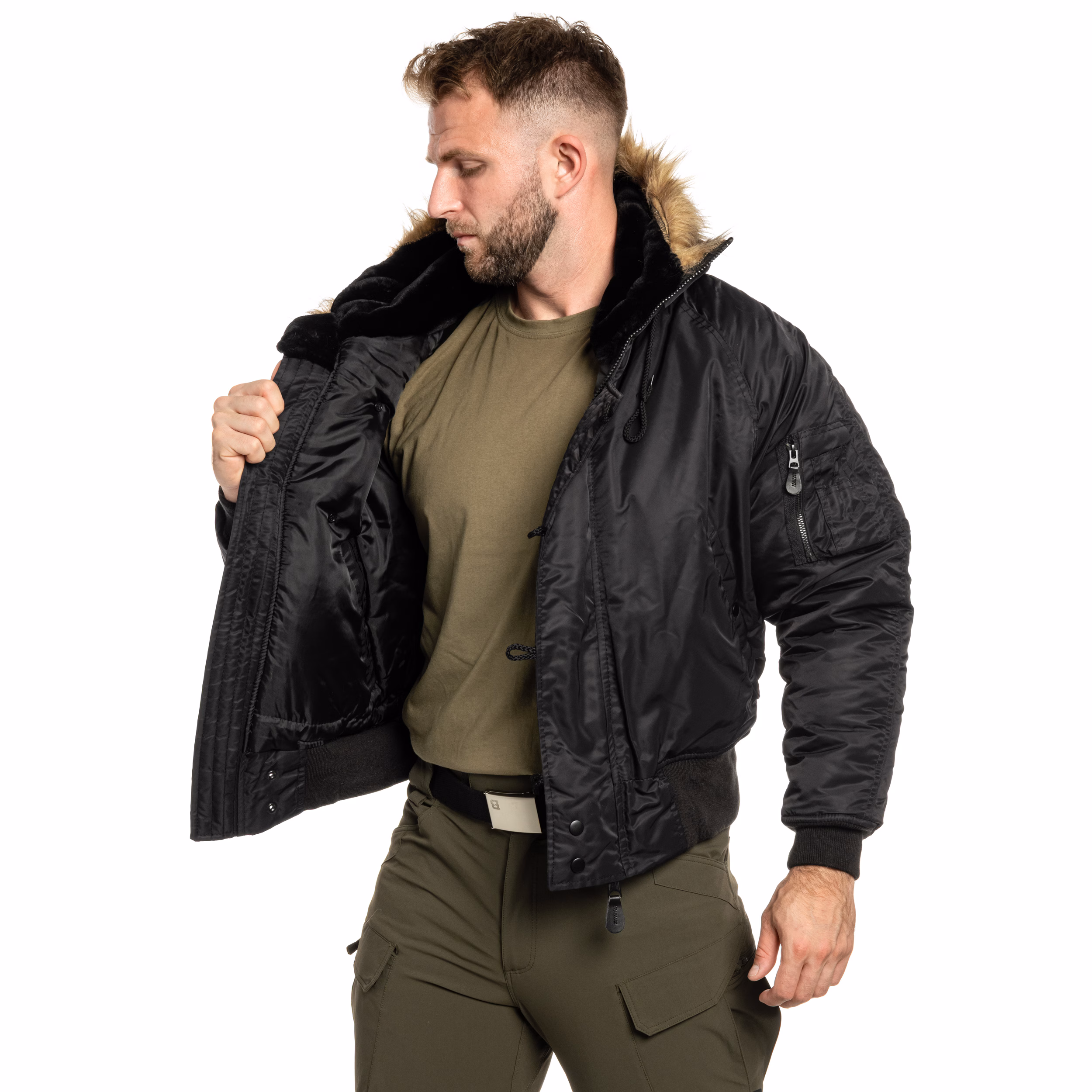 MIL-TEC US N2B piloodijope must - Pilt 3