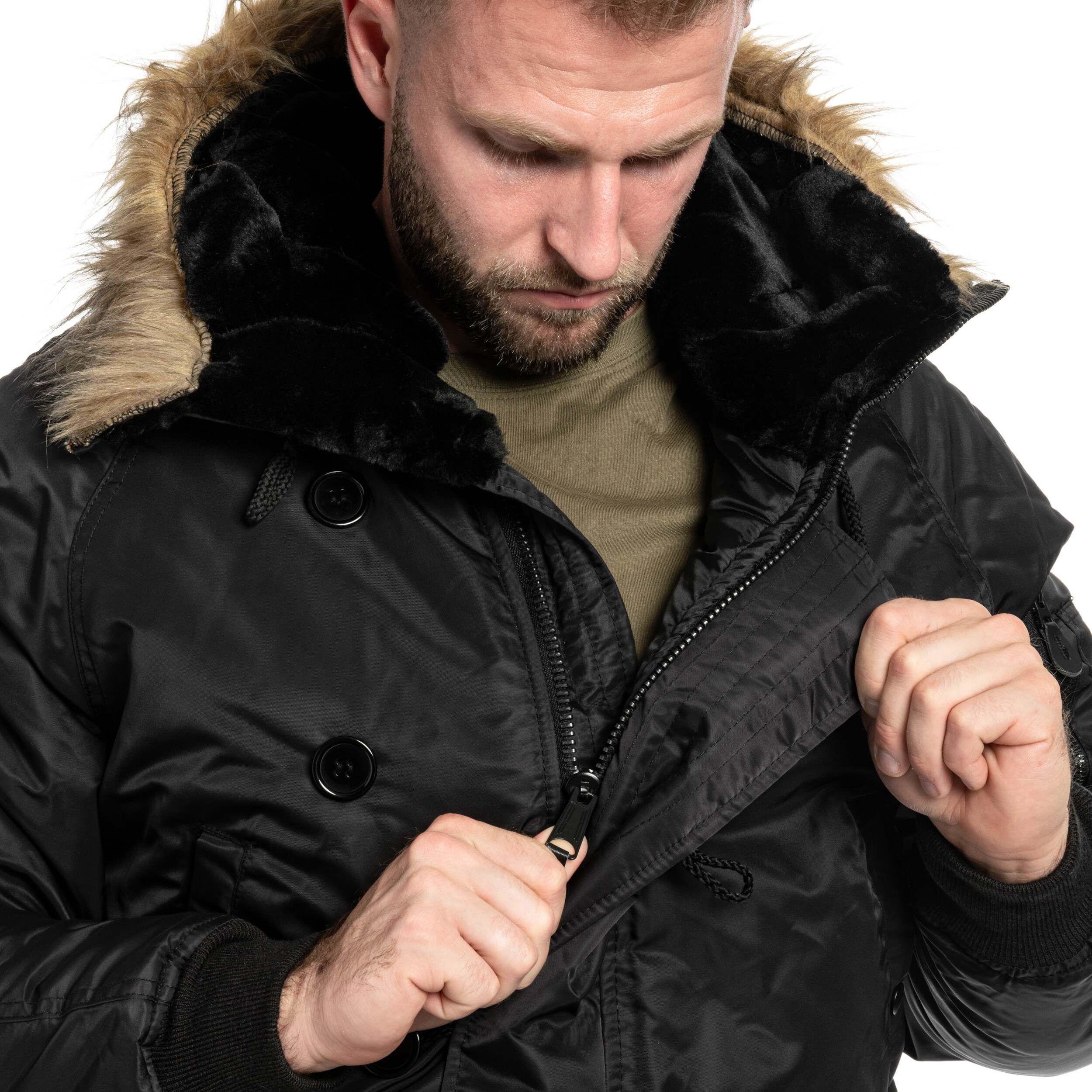 MIL-TEC US N2B piloodijope must - Pilt 4