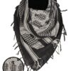 MIL-TEC tolmusall Shemagh Pineapple must/valge