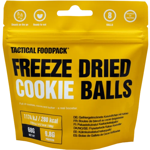 TACTICAL FOODPACK - Külmkuivatatud küpsisepallid 68g