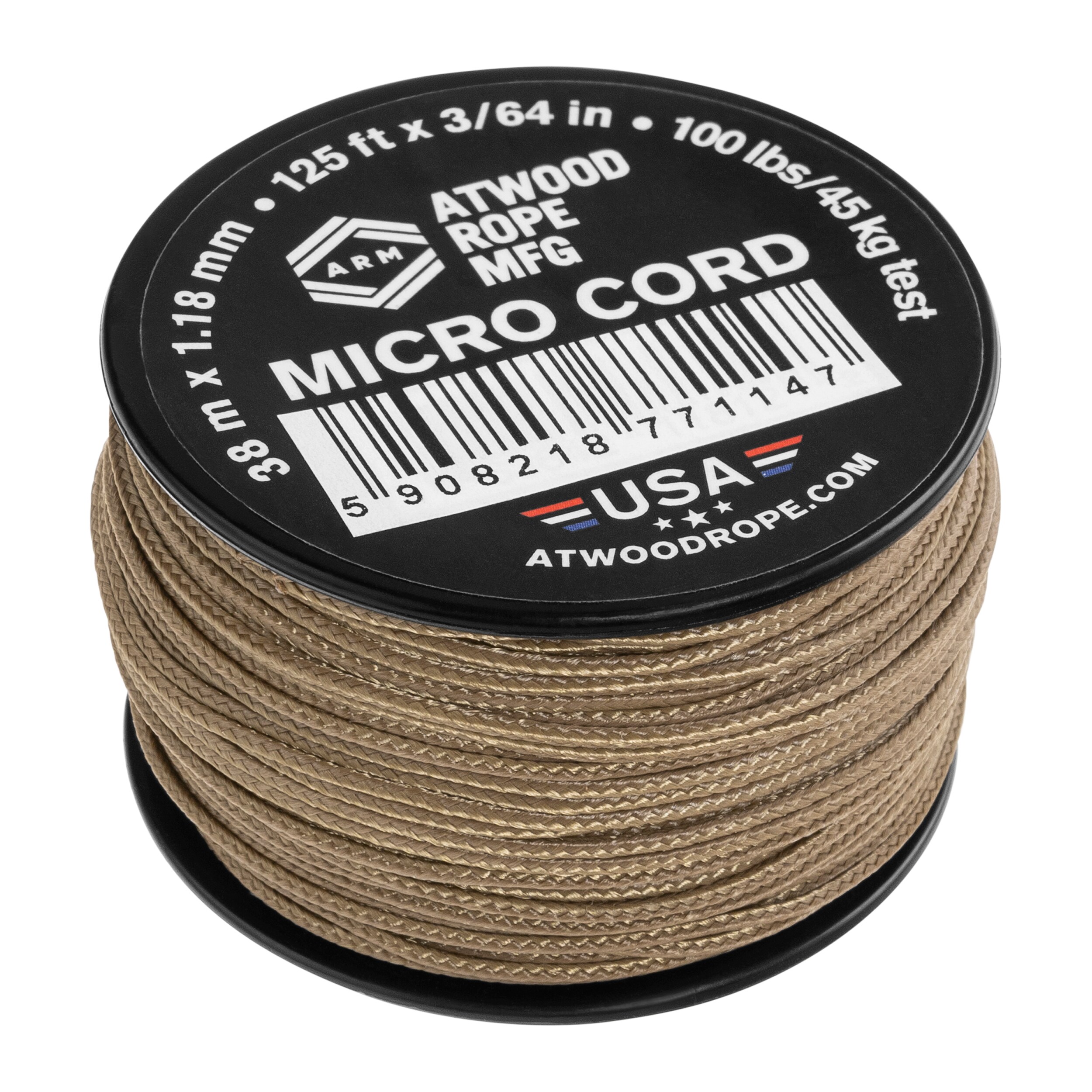 ATWOOD ROPE nöör Micro 125 coyote