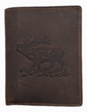 Rahakott, pressitud hirve motiiviga