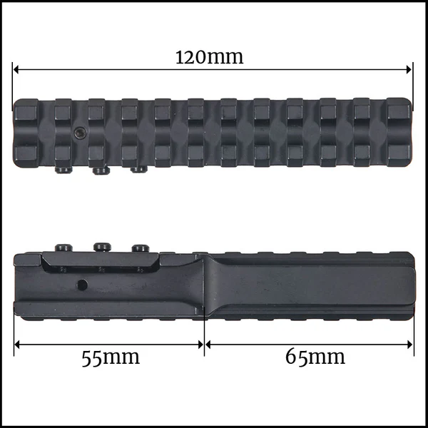 ALUS Kombineeritud relvale 12mm DoveTail -> PICATINNY - Image 2